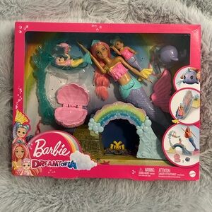 Barbie Dreamtopia mermaid nursery playset NEW in box. Incl Mermaid Barbies 3+